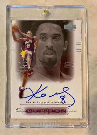 2000 - 01 Upper Deck Ovation Kobe Bryant Auto Signatures HOF Lakers SP READ 2