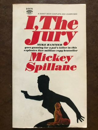 Mickey Spillane I,  The Jury Mike Hammer Gga Sleaze Great Cover Art Photo