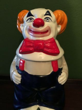 Vintage Circus Clown Candy Jar By Clown Taste Setter Sigma