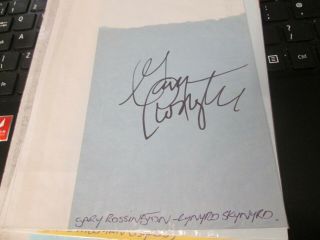 Gary Rossington,  Lynyrd Skynyrd Autograph