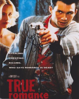 Christian Slater Hand Signed 8x10 Photo,  True Romance,  Mr Robot,  Heathers E