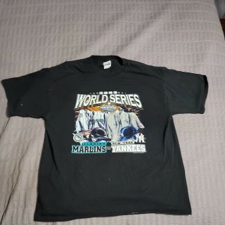 Vintage Florida Marlins York Yankees 2003 World Series Tshirt Mlb Xl