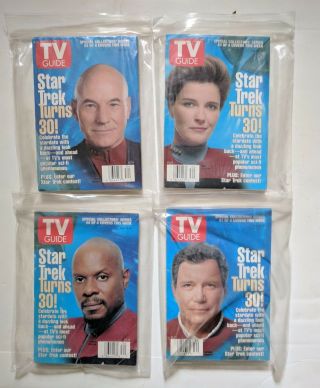 Star Trek Turns 30 August 1996 Tv Guide All 4 Covers