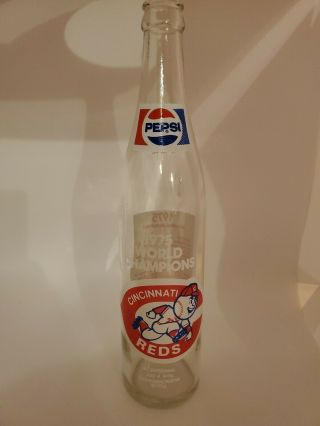 1975 Cincinnati Reds World Champions Pepsi Commemorative Bottle Big Red Machine