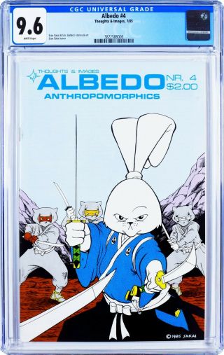 Albedo 4 (thoughts & Images 7/85) Cgc 9.  6 White - 2nd Usagi Yojimbo Cover