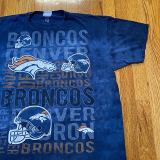 Denver Broncos Tie Dye T Shirt Nfl Official Team Apparel Men’s Size Xl