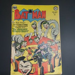 Batman No.  73 Oct.  Nov.  1952 Dc Comic Golden Age Joker Story