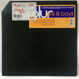 Blur Girls And Boys 12 " With 20x30 Poster Colored Vinyl Pet Shop Boys