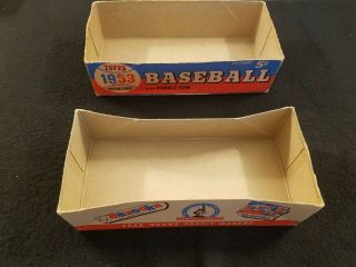 RARE 1953 Topps Baseball Card Set EMPTY Display Wax Pack Box 5 Cent 4