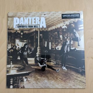 Pantera - Cowboys From Hell 2021 White And Whiskey Marble Vinyl Reissue