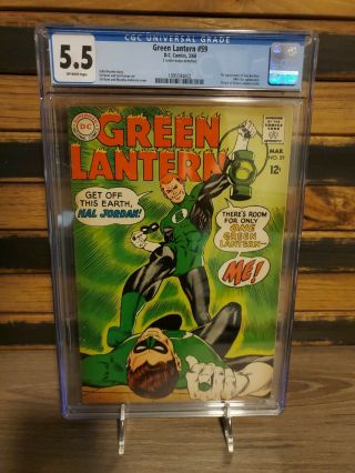 Green Lantern 59 1st App Guy Gardner Cgc 5.  5 Ow Hbo Series
