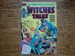 Witches Tales,  1,  January,  1951 - Bondage,  Headlights Cover - Harvey Comics - Vg/fn