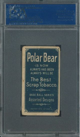 1909 - 11 T206 Christy Mathewson Dark Cap PSA 3 VG.  Polar Bear 2
