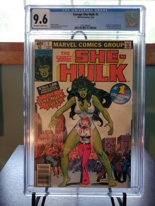 She Hulk 1 Cgc 9.  6 Origin & 1st Appearance Of The Savage She - Hulk 1980 Stan Lee