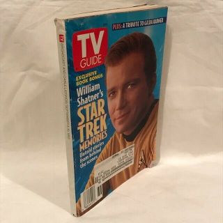 TV Guide - Sept.  4 - 10 1993 - Star Trek Memories - Shatner - Good Condtn 3