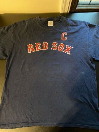 Vintage Majestic Jason Varitek Boston Red Sox Jersey Shirt Men 