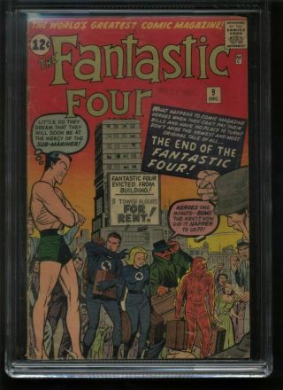 Fantastic Four 9 - 3.  5 CGC - Third Silver Age appearance of the Sub - Mariner 3