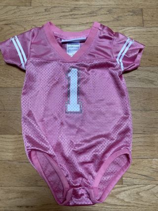 Dallas Cowboys Pink Baby Jersey Bodysuit 12 Months