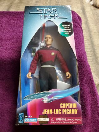 1997 Star Trek Captain Jean Luc Picard Spencer Gift Exclusive Action Figure