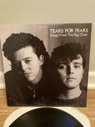 Tears For Fears Songs From The Big Chair Vinyl Record Lp Vg,