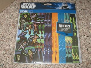 Vintage 2012 Lucasfilm Animated Star Wars Stickers - 12 Glow In The Dark Sheets