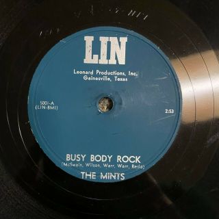 Texas Rockabilly 78 The Mints - Busy Body Rock Lin