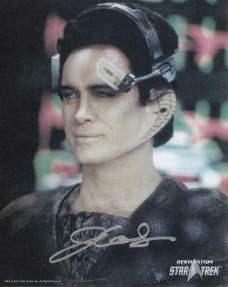 Jeffrey Combs 10x8 Signed In Silver Dst Official Picture Star Trek