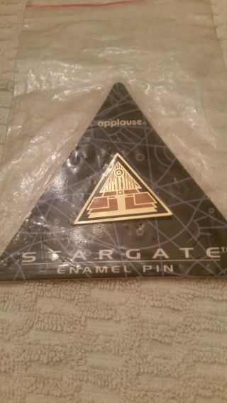 Stargate Applause Enamel Triangle Pin Sci - Fi Movie Moc 1994