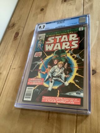 Star Wars 1 1977 - Cgc 9.  2 / Marvel Comics - Newsstand Edition - 1st Printing.