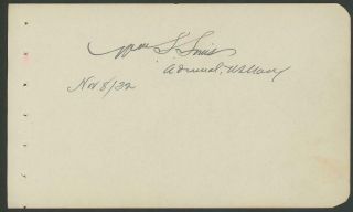 Admiral William Sims (1858 - 1936) Signed Album Page | Navy - Autograph