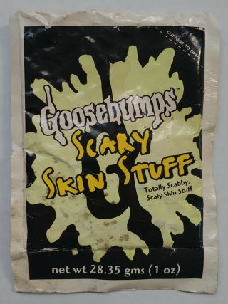 Vintage Goosebumps Scary Skin Stuff 1oz.  Rare Collectible