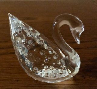 Swarovski Crystal Scs Swan Figurine 1995 100 Years Anniversary Piece 1895 - 1995