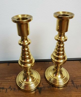 Baldwin Brass 7.  5” Pair Candlesticks Candle Holder Home Decor