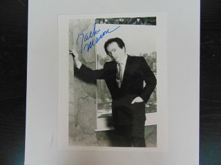 " Comic Genius " Jackie Mason Hand Signed 8x10 B&w Photo Todd Mueller