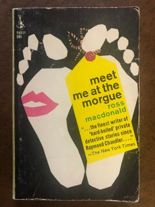 Ross Macdonald Meet Me At The Morgue 1967 Great Cover Art