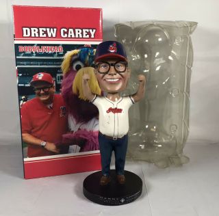 Drew Carey Comedian 2006 Cleveland Indians Bobble Head Chief Wahoo Image