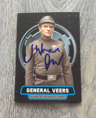 Julian Glover Star Wars Empire Strikes Back Veers Signed 2016 Topps Rogue One