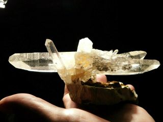 A Big 100 Natural Double Terminated Quartz Crystal Cluster Colombia 293gr