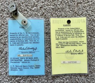 NASA Vintage Rare Saturn V Apollo 8,  Apollo 11 & Various Launch Badges 4