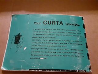 Outstanding Type ll CURTA mechanical calculator no.  532589 5