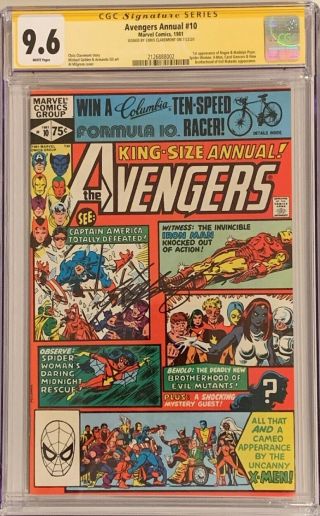 Avengers Annual 10 (1981) Cgc 9.  6 Ss White - 1st Rogue - Signed By Claremont