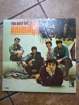 The Best Of The Animals Vinyl Lp 1960s (mgm Records) Good Shape