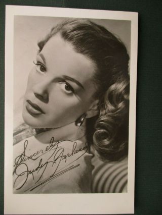 Judy Garland Autographed Photo