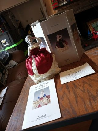 1985 Lady Emma Hamilton Authentic Goebel Archive Tea Cozy Doll