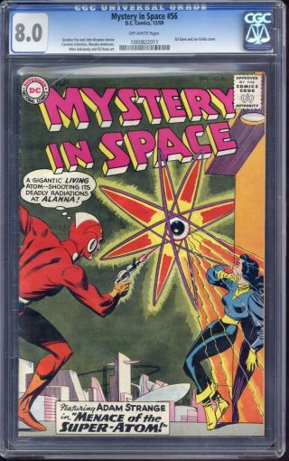 Mystery In Space 56 Cgc 8.  0