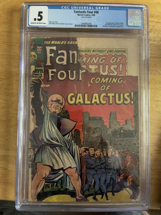 Fantastic Four 48 Cgc 0.  5 1966 1st Appearance Of Silver Surfer And Galactus