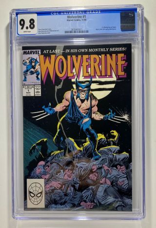 Wolverine 1 Cgc 9.  8 1988 1st Patch Marvel Comics