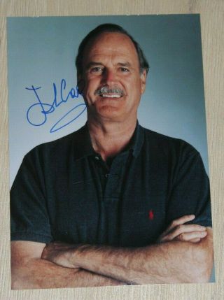 John Cleese Autograph Signed Photo Monty Python James Bond Wanda Fawlty