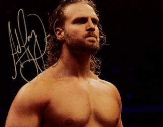 Hangman Adam Page Autographed Photo Wrestling Nxt Signed Pwg Njpw Roh Aew 3