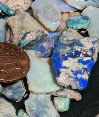 Nr 2oz Rough Opal Lightning Ridge Potch & Color For Crafts Or Lapidary Practice
